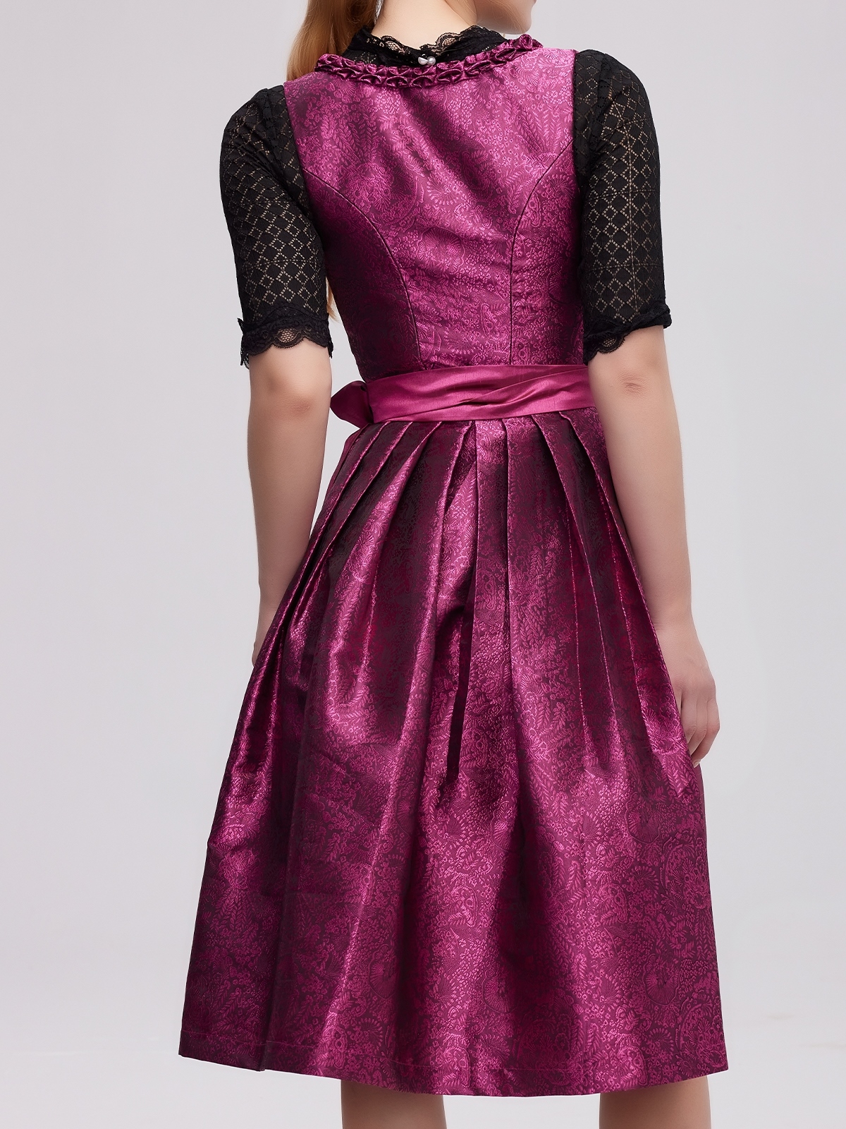 Einfarbiges Dirndl in Pink
