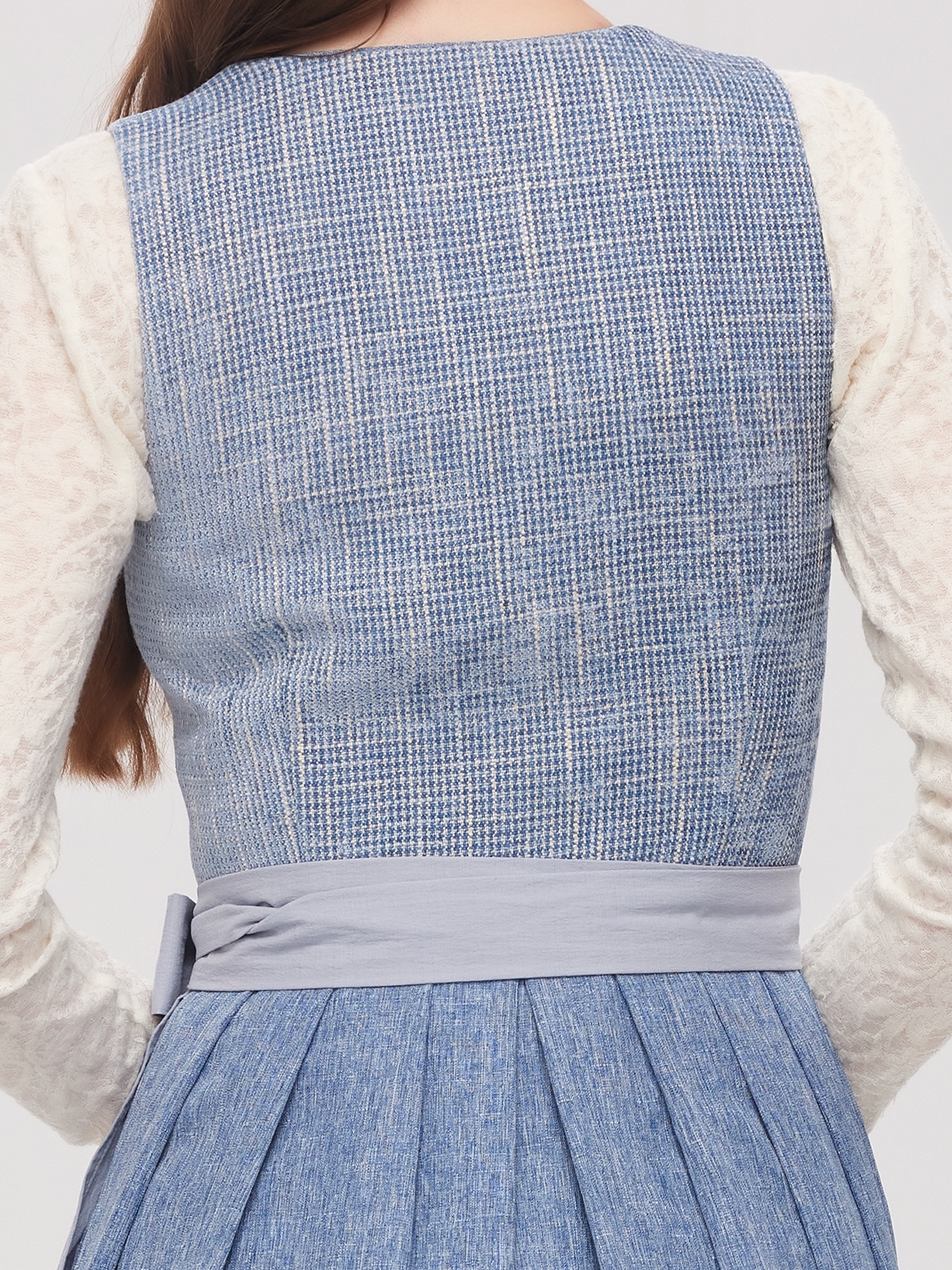 Rosen Dirndl in Blau